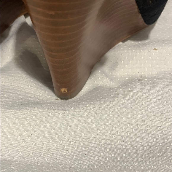 Cole Haan Black Heeled Shoes with Intricate Design - Picture 5 of 5